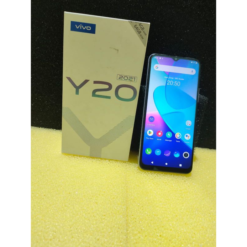Vivo Y20 RAM 4/64 Fullset Original (SECOND LIKE NEW)