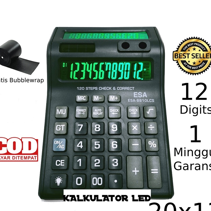 

Kalkulator 12 Digit 2 Layar Murah 881 LCS 2TV KALKUALTOR JUMBO DAGANG Kalkulator Check Calculator Dagang Besar Kalkulator Warung Kalkulator LED Lampu 2 layar