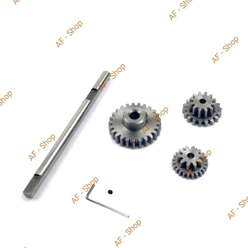 Set Gearbox Transmisi Metal Dengan D Axis Untuk Wpl D12 1 / 10 Rc Mobil