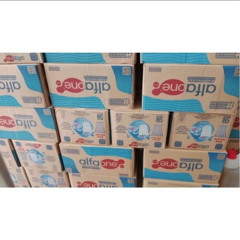 air minum alfaone cup 200ml isi 48