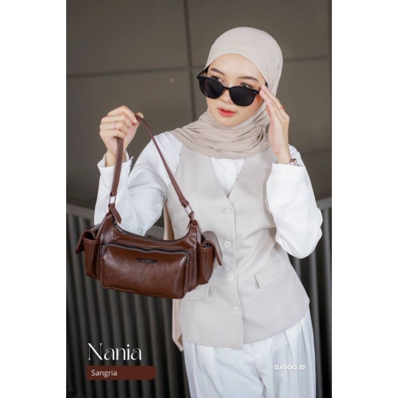Dilovable.id | TAS WANITA NANIA POCKET BAG PREMIUM SLINGBAG WANITA TAS BAHU BY. DJISOO