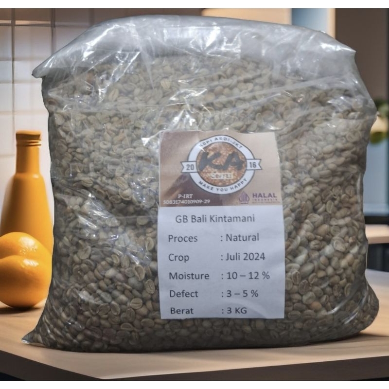 Green Bean(GB)/Biji Kopi Mentah Bali Kintamani Natural