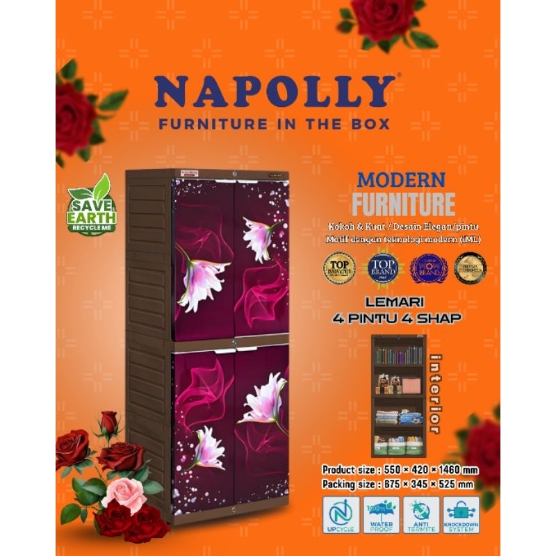 Lemari Plastik Murah iCAB 204 PTRON/PTRON3