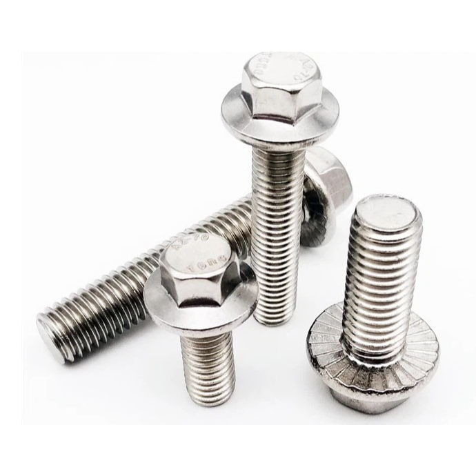 BAUT FLANGE STAINLESS M10 sus 304 drat kasar/ BAUT FLANGE 10MM STAINLESS