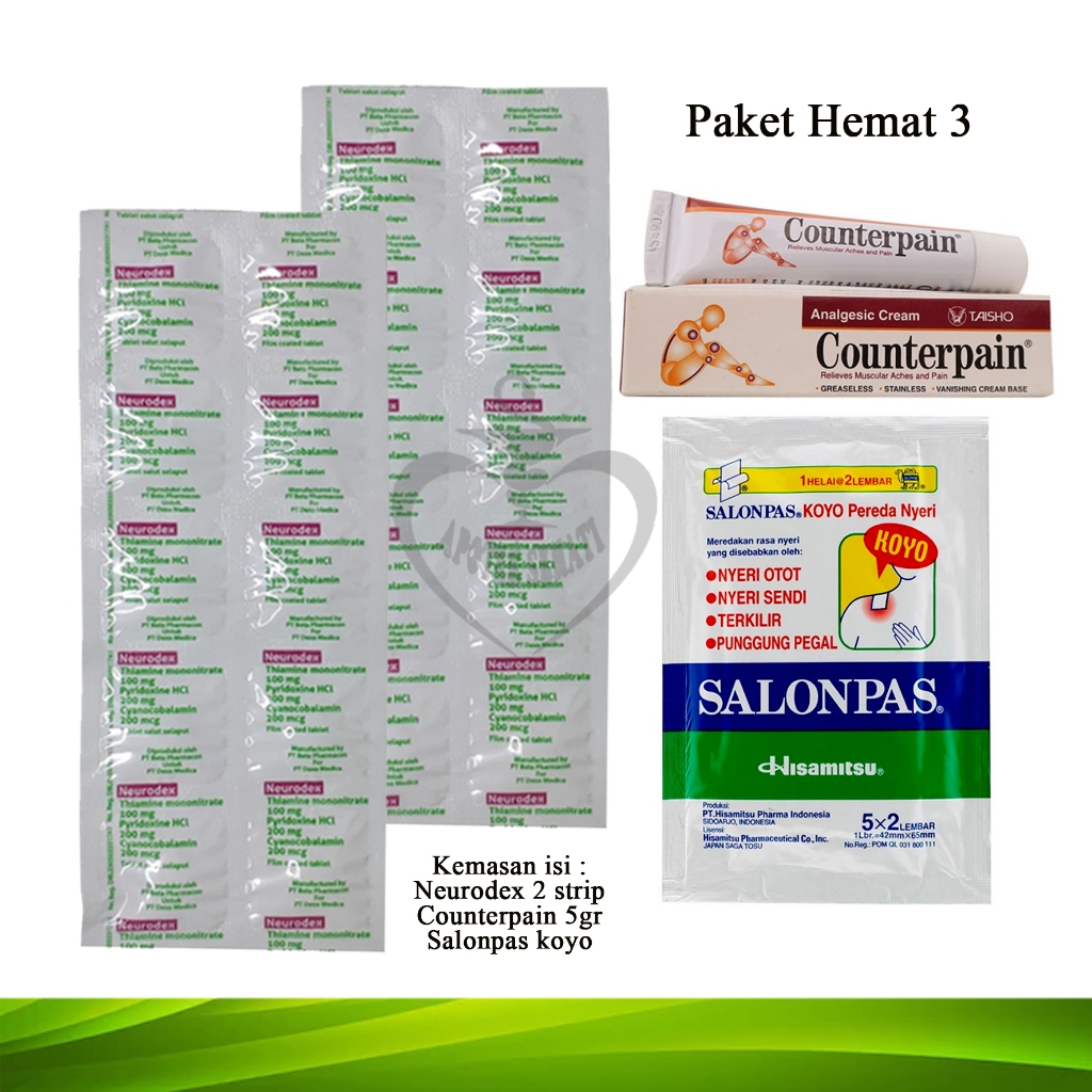 NEURODEX VITAMIN SARAF VITAMIN B1 B6 B12 ISI 10 TABLET