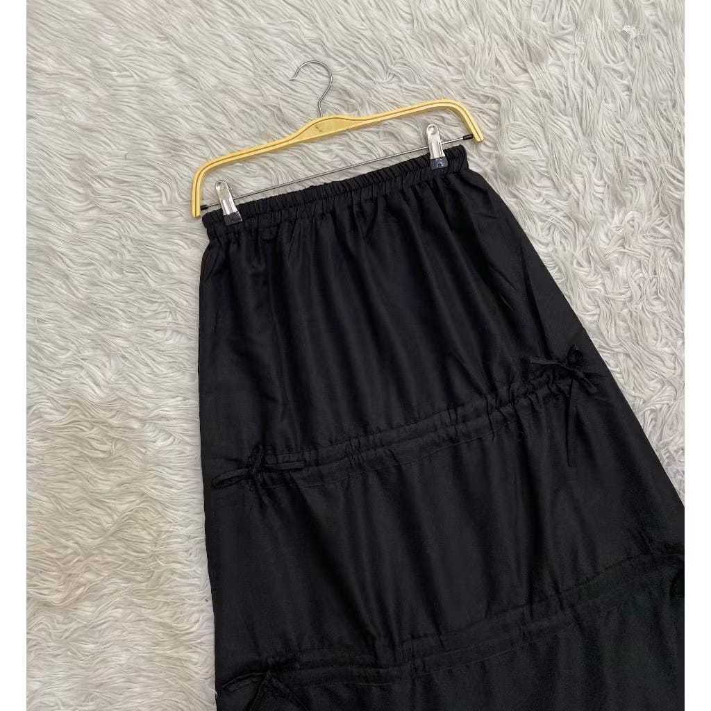 hot ashela skirt / rok serut korea / rok kekinian / rok panjang