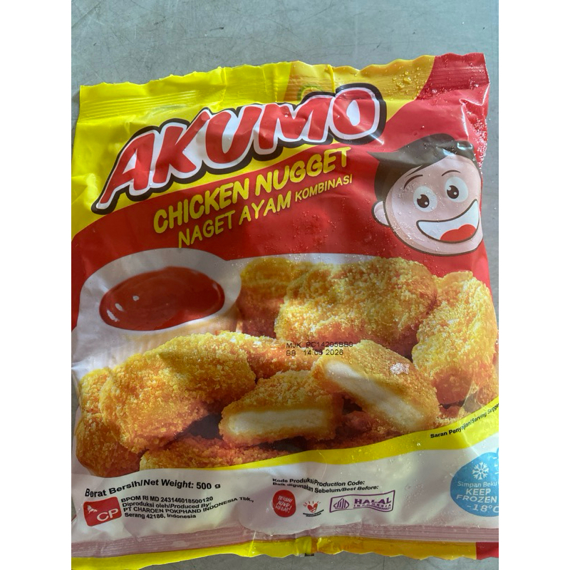 

Akumo chicken nugget 500gr