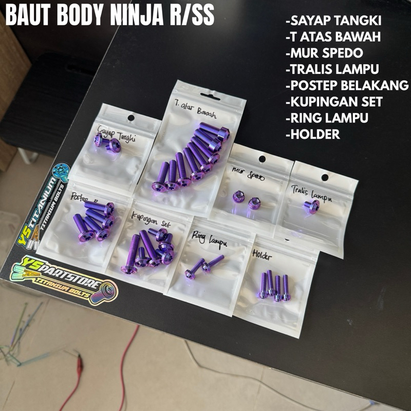 baut titanium body ninja R SS original