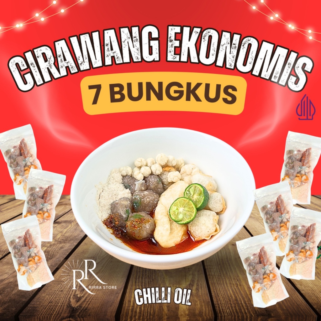 

[CIRAWANG EKO CHILLI OIL] 7 BKS BASO CIRAWANG EKONOMIS CHILLI OIL Food Pedas Kaldu Chili Bawang Kuah