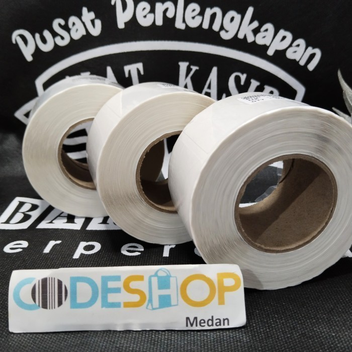 

Stiker Label Yupo Termal 60 x 40 Tahan Air 60x40 mm 1 Line isi 500 Codeshop