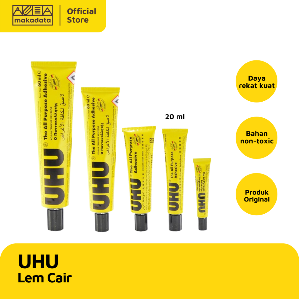 

GLUE / LEM CAIR UHU 20ML SMALL MURAH