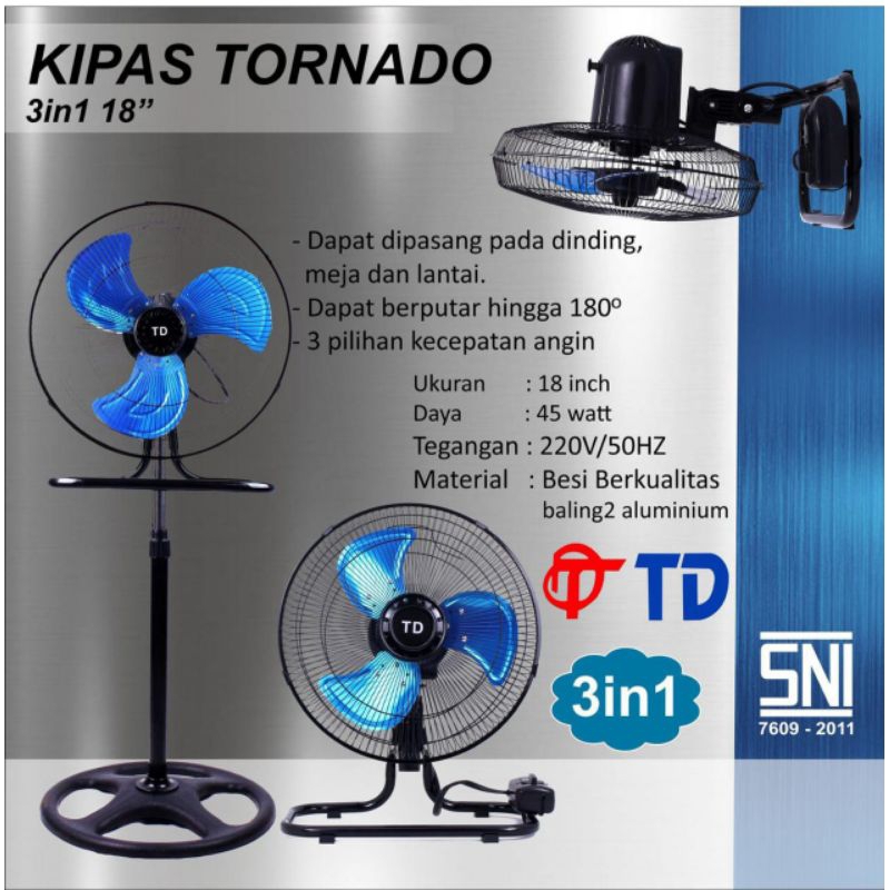 TD KIPAS TORNADO 3in1