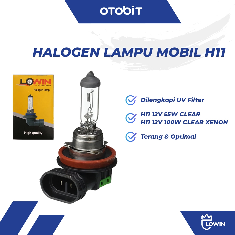 Halogen Bulb / Bohlam Halogen Lampu Mobil H11 12V CLEAR