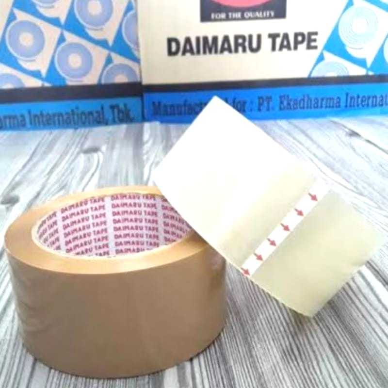 

Lakban Daimaru Tape 2 Inc 48mm Cokelat / Bening