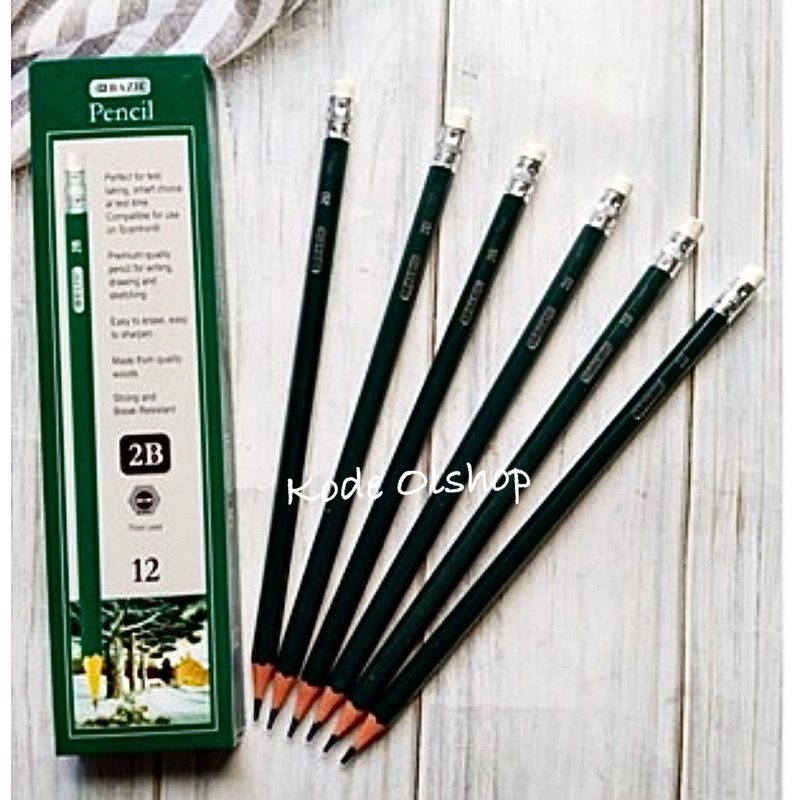 

Kode Atk - Pensil 2B Bazic Hexagonal Hijau / Pensil 2b 12pcs Bazic Green Hexagonal
