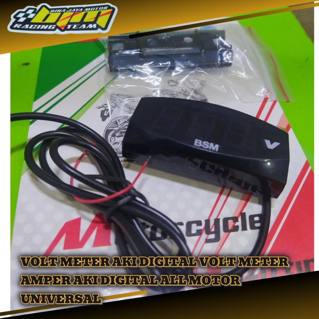VOLT METER AKI DIGITAL VOLT METER AMPER AKI DIGITAL ALL MOTOR UNIVERSAL