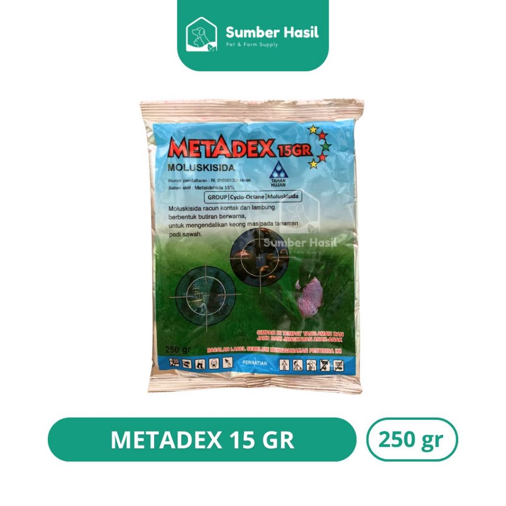 METADEX 250GRAM OBAT KEONG SAWAH BENTUK GRANUL METALDEHIDA 15GR ORIGINAL