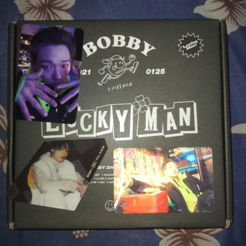 ALBUM BOBBY LUCKYMAN [BLACK VERSION] unsealed fullset #Ikon