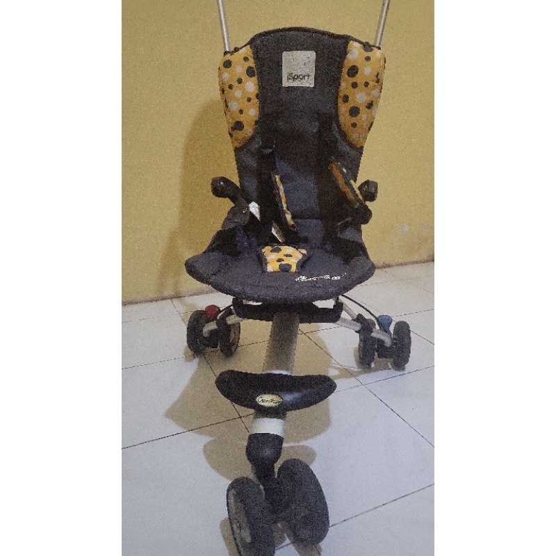 Stroller Bayi Isport Cocolatte Kuning Polkadot Second Like New Murah COD Gratis Ongkir