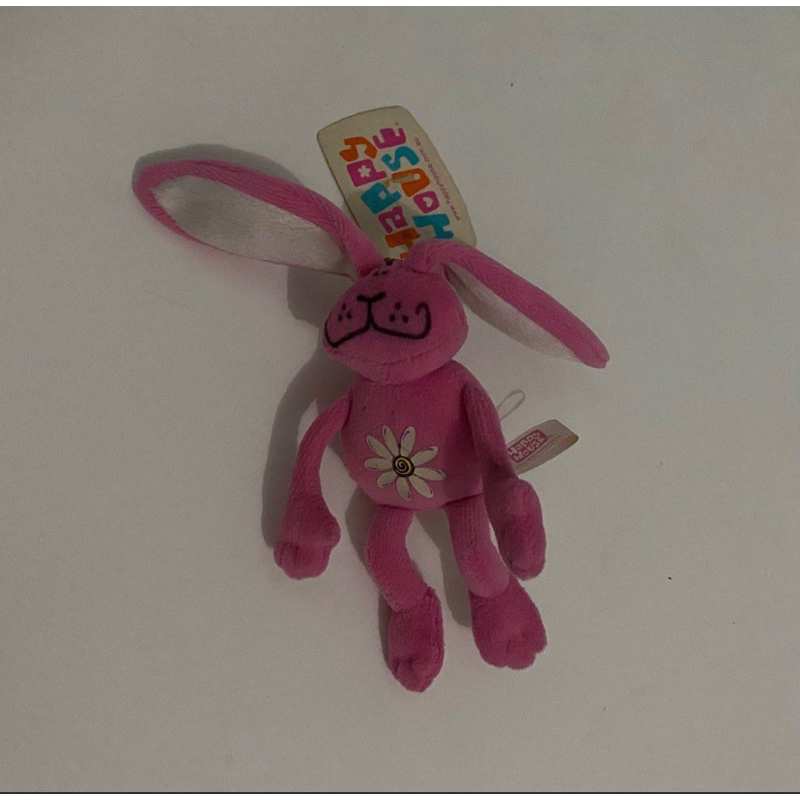 happy house bunny keychain