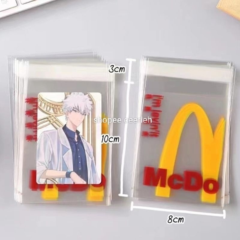 

PLASTIK PACKING UNIK MCDONALD'S INNER SLEEVE PHOTOCARD PLASTIK KUE A015