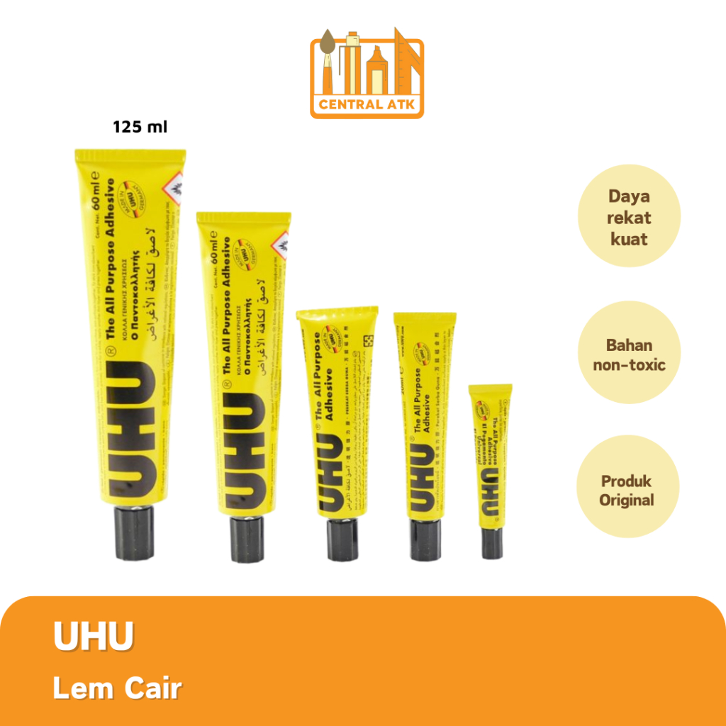 

GLUE / PEREKAT / LEM CAIR UHU 125 ML MURAH