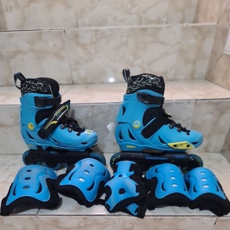 preloved sepatu roda M-Cro Discovery Blue