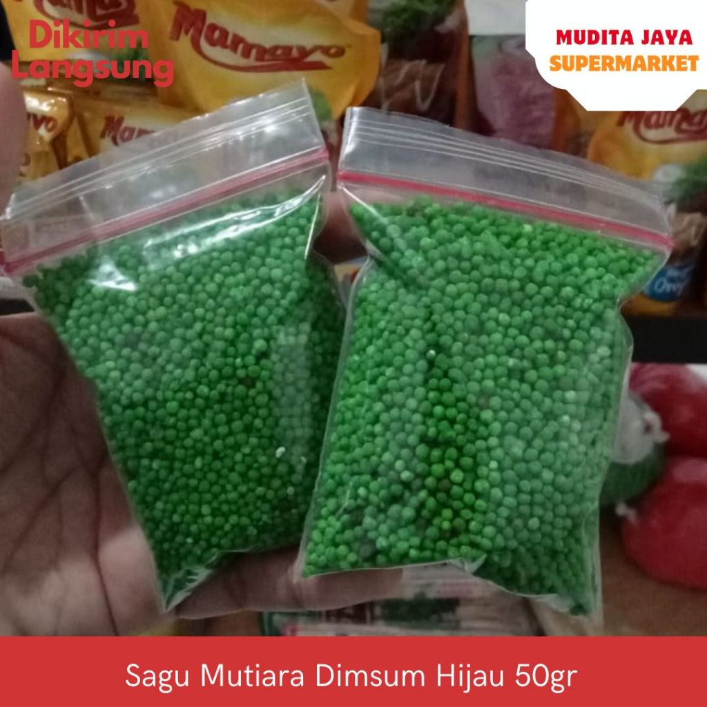 

Sagu Mutiara Dimsum Hijau 50gr