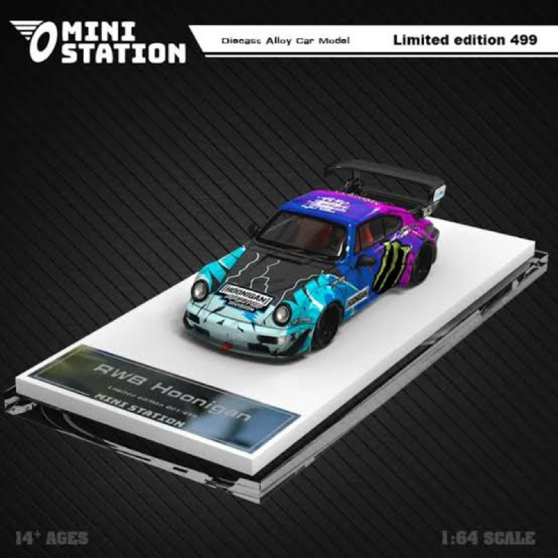 Mini Station Porsche RWB Hoonigan Mini Scale