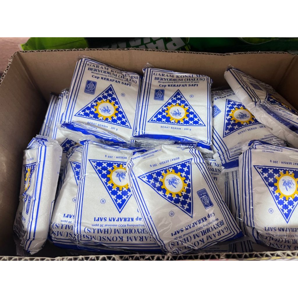 

Garam Konsu Berat Bersih (200g) Karapan Sapi