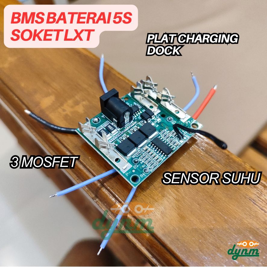 BMS BATERAI 5S KONEKTOR LXT 3 MOSFET