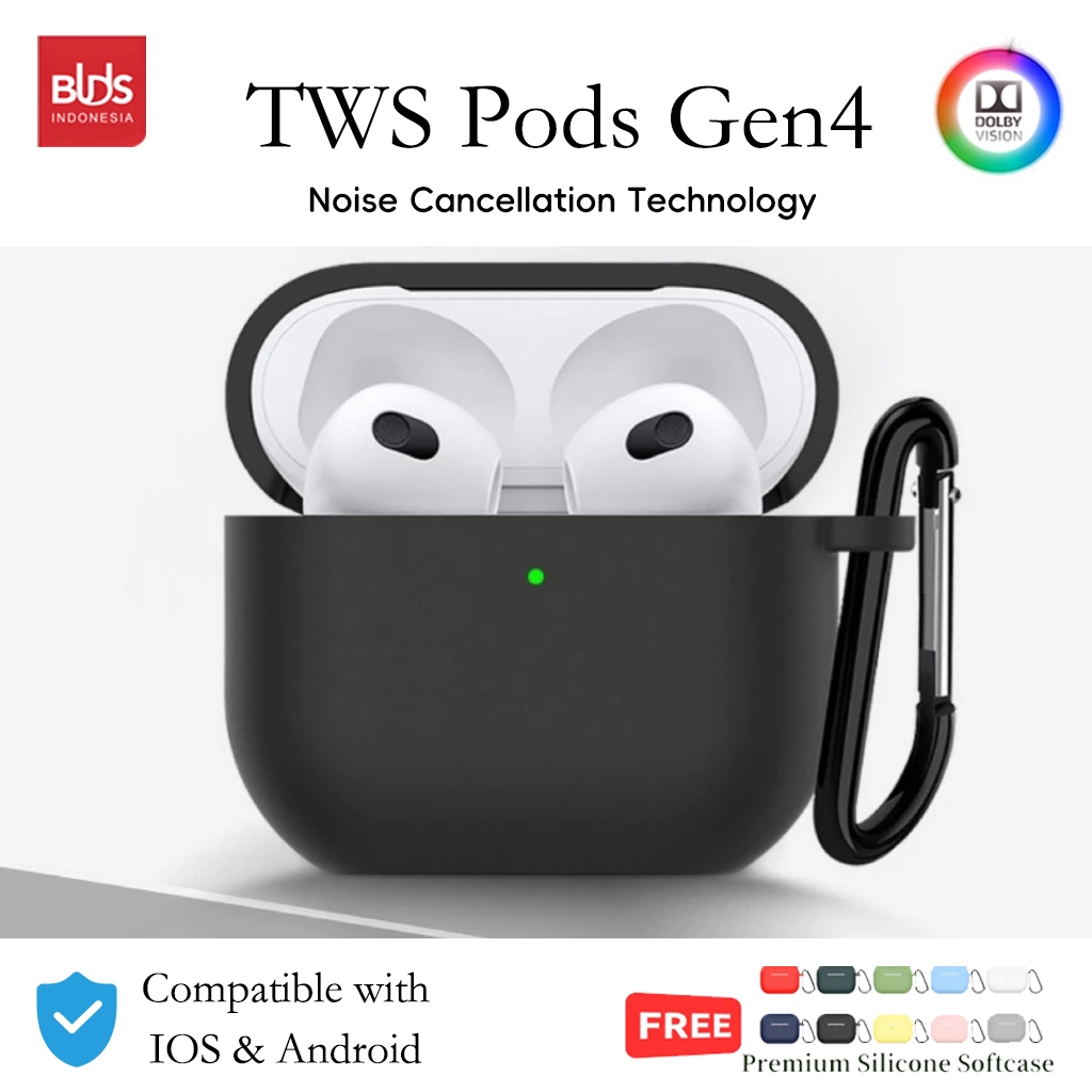 BUDS Pods Pro  TWS Noise Cancelling Headset Bluetooth Super Bass Earphone Bluetooth Headset Gaming H
