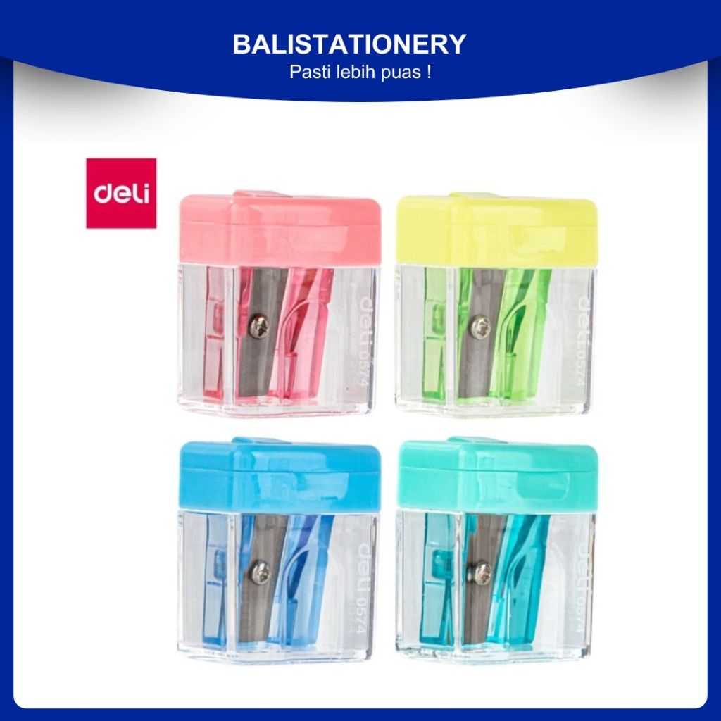 

Rautan Pensil Deli E0574 1 Lubang Manual Aman Warna Pastel 7mm untuk Anak dan Pelajar
