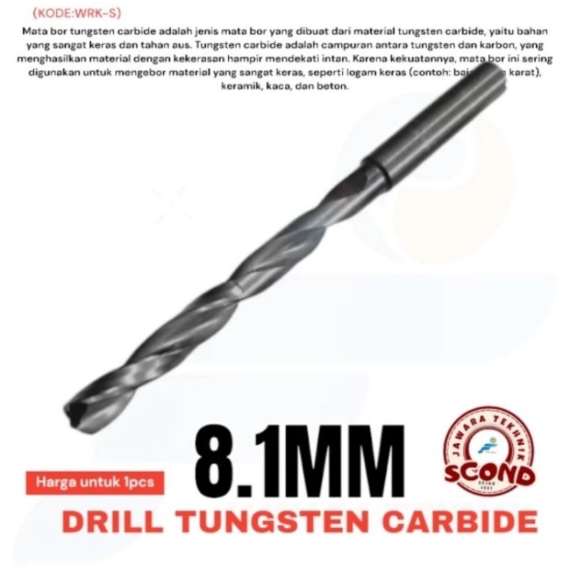 MATA BOR BAJA BOR KARBIDE MULUS 8.1MM