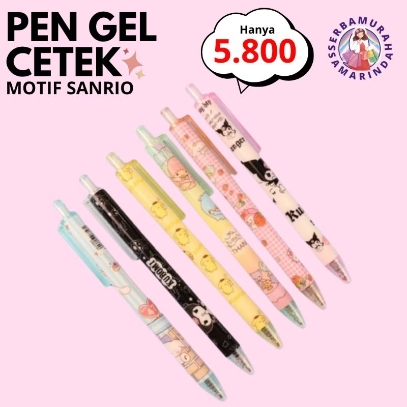

PULPEN CETEK SANRIO KUROMI MELODY CINAMOROLL PEN CETEK PULPEN GEL MEKANIK LUCU PENA BOLPOIN BALLPOINT ALAT TULIS ATK MURAH
