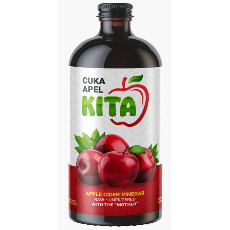 

Cuka Apel Kita Isi 300 ml Apple Cider Vinegar Premium Cuka Apel Organik With The Mother Untuk Diet