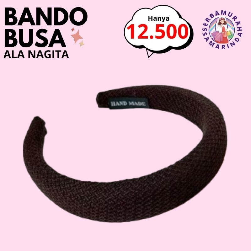BANDO BUSA BANDO KEKINIAN LUCU MOTIF TIKAR BUSA BANDO KOREA AKSESORIS RAMBUT WANITA MURAH BANDO NAGI