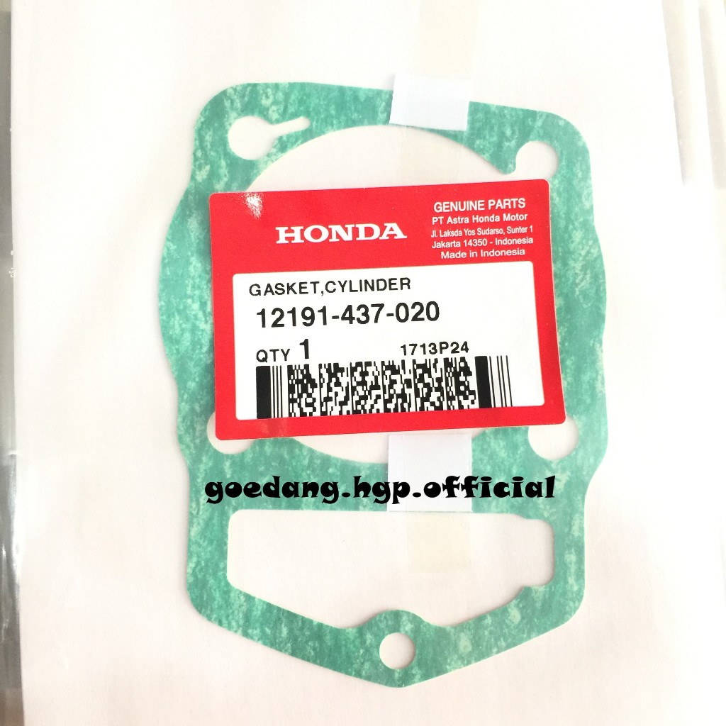 Gasket Cylinder Paking Blok TIGER 2000 ORIGINAL AHM 12191437020