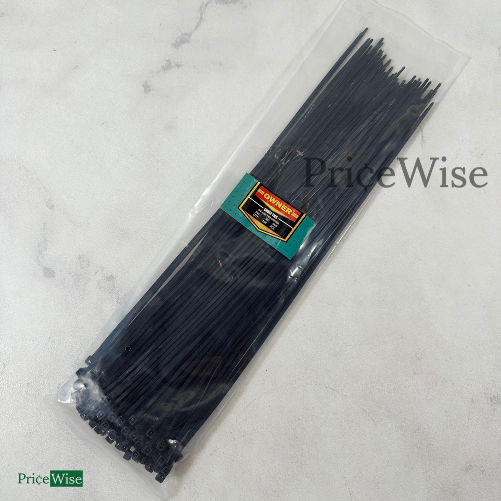 

Kabel Ties Hitam 300 mm 100 pcs / Cable Tie / Kabel Tie / Kabel Tis