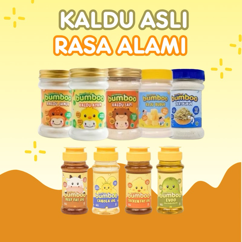 

BUMBOO Kaldu Asli -No MSG - Tanpa Gula & Garam/ Bumboo Oil