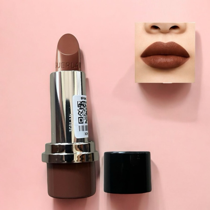 Guerlain Rouge G Lipstick Shade N°15 Satin Full Size Tester Tutup Pengganti Hitam