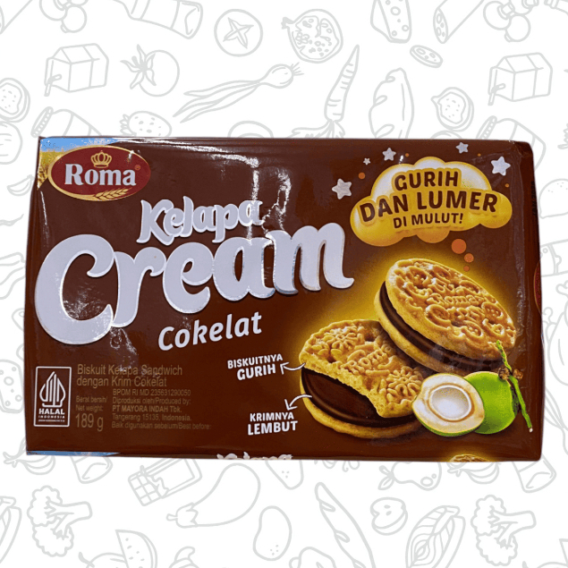 

ROMA KELAPA CREAM 189GR CHOCOLATE
