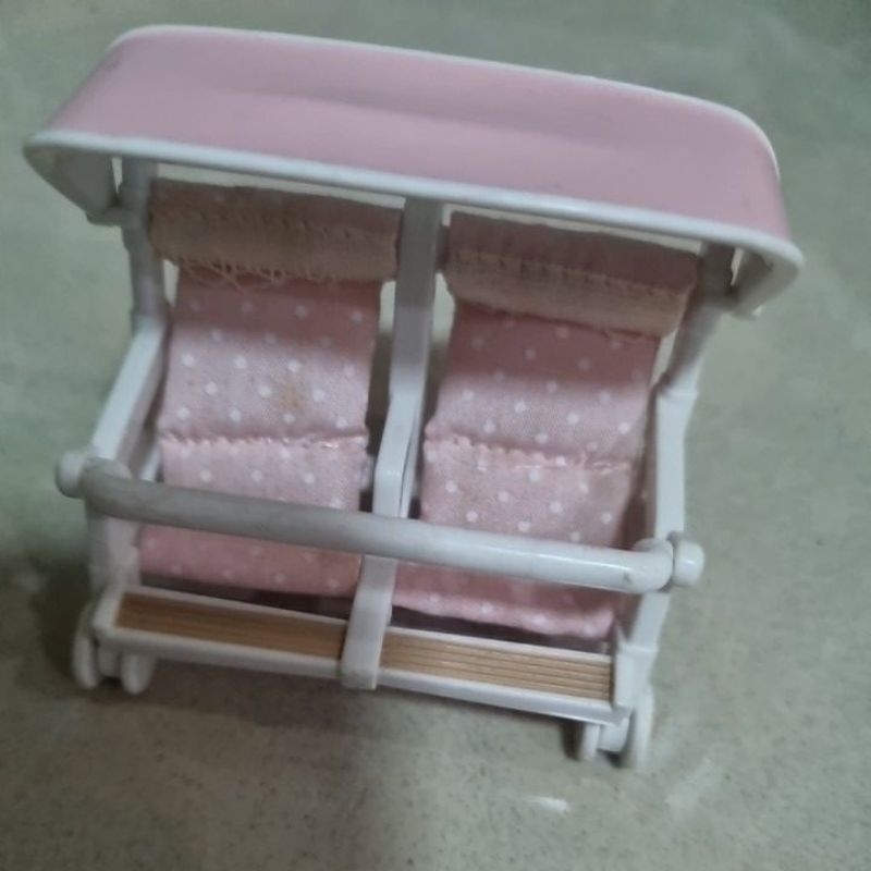 preloved Sylvanian Family: Double Pushchair