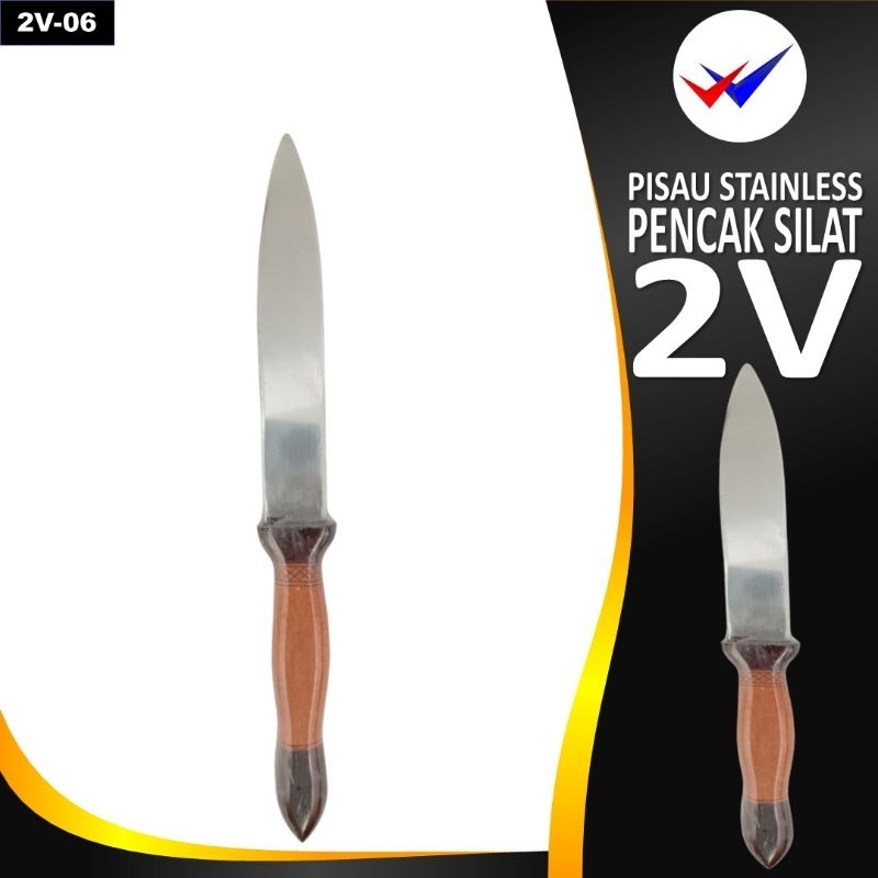 PISAU LATIHAN SILAT STAINLESS TUMPUL - PISAU DUMMY