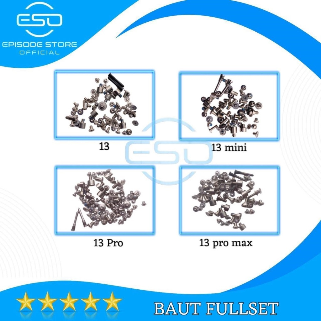 Baut Fullset 13/13 pro/13 pro max/13 mini New