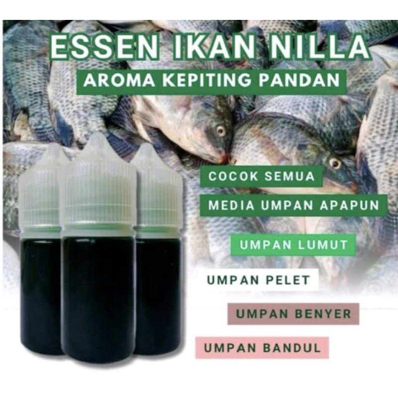 ESSEN IKAN NILA AROMA KEPITING PANDAN 30 ML.