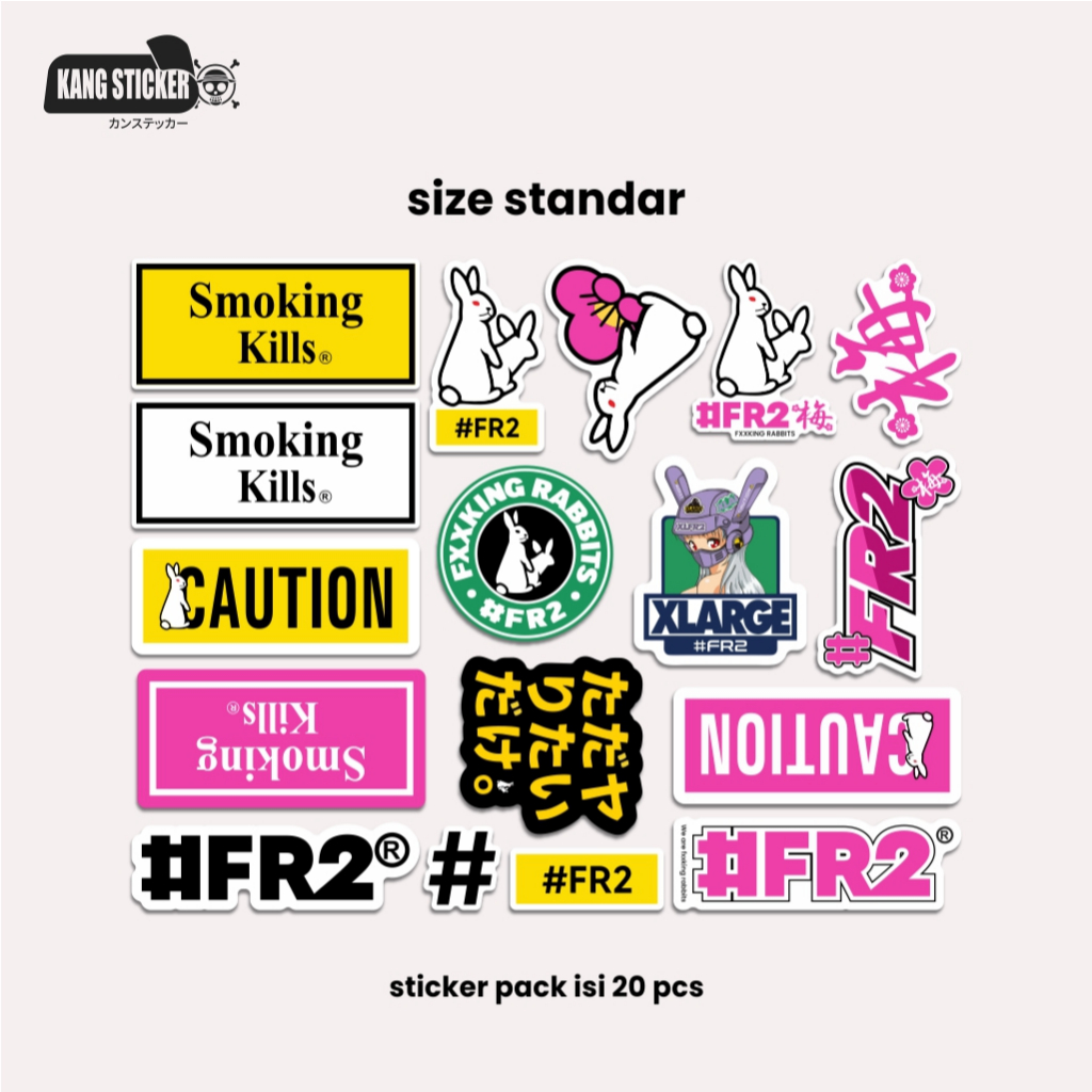 

STICKER PACK RABBIT ISI 20PCS - PREMIUM STICKER - WATERPROOF