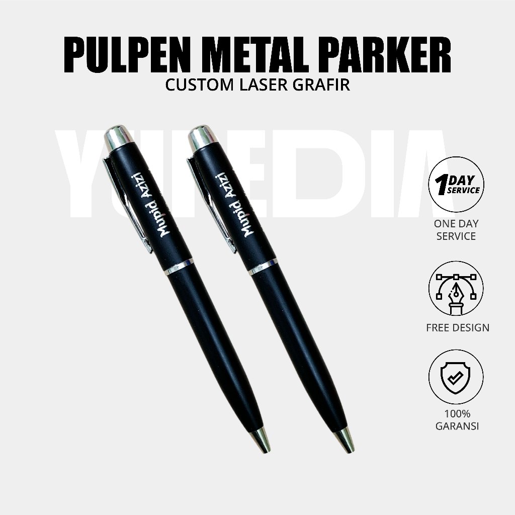 

Pulpen Custom Grafir Pulpen Metal Model Parker Sonet Souvenir/Promosi - Yupedia Promosi