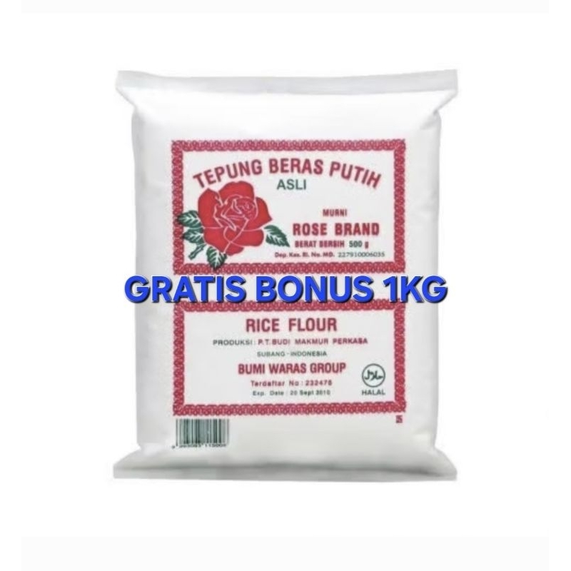 

Tepung Beras RoseBrand 500Gr | Gratis Bonus
