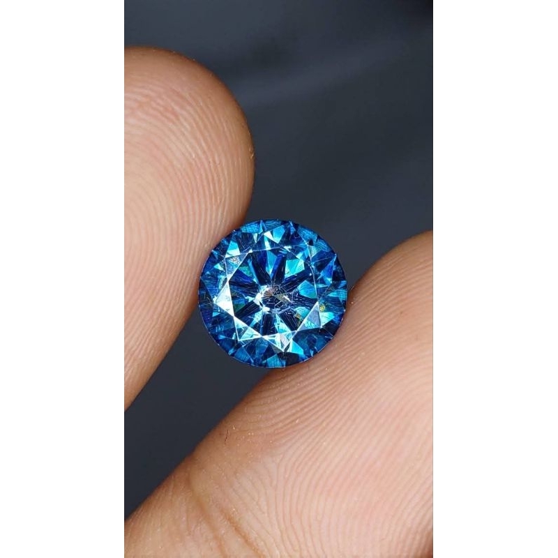 Blue Moissanite